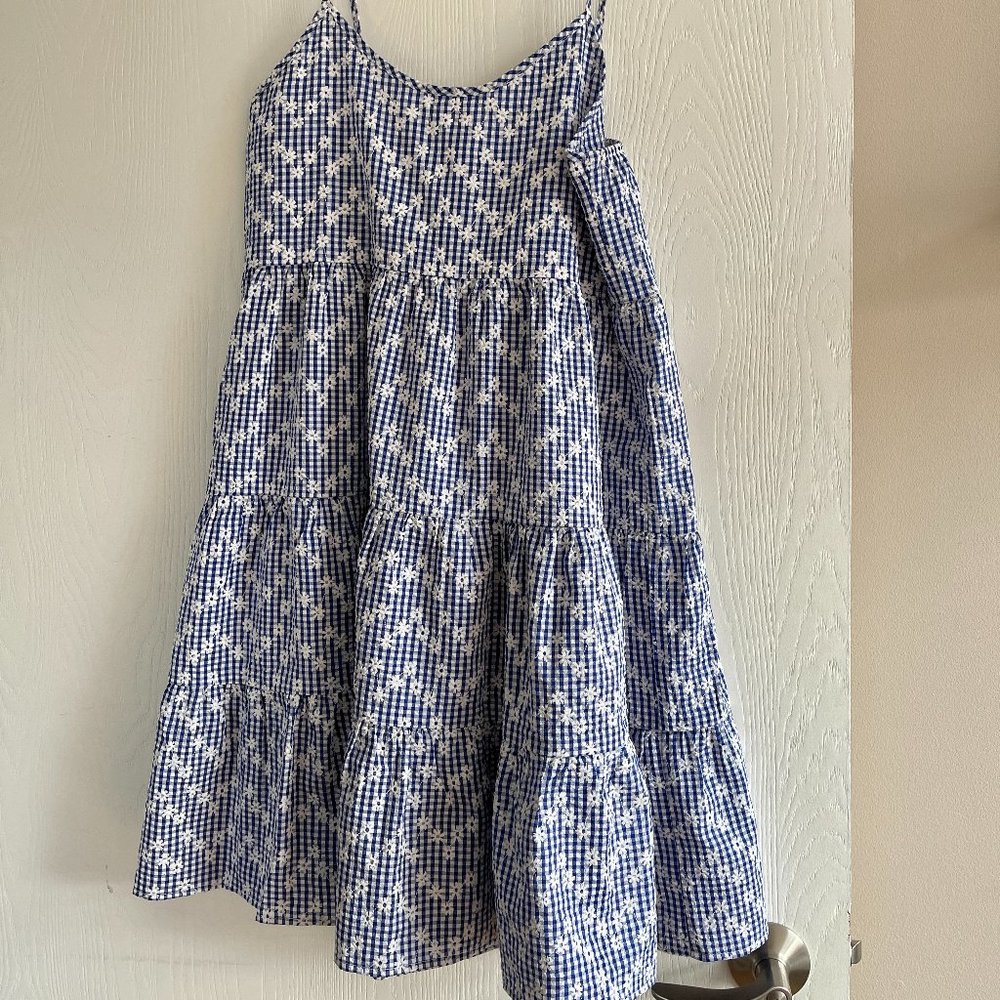 Love Ady Seersucker Embroidered Dress